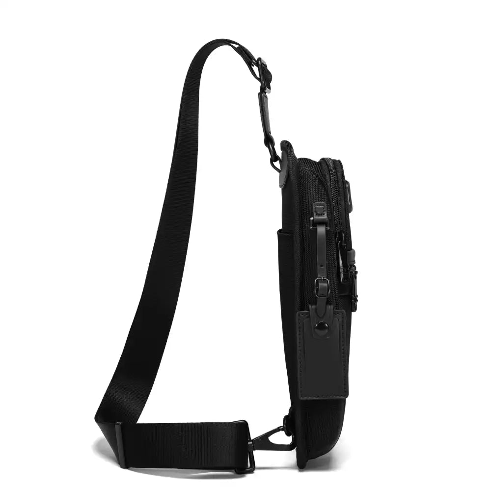 Nylon Leather Crossbody Small Bag
